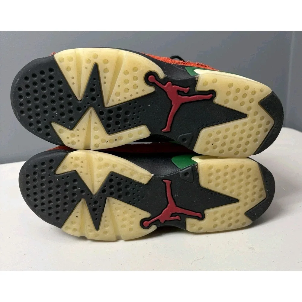 RARE Nike Air Jordan Kids 6.5 Orange & Green FAMU Retro Shoes 2019 Hipster Urban